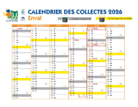 SBA calend collectes Enval 2026 semestre 1